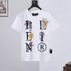 ROUND T-Shirt NECK SS STONES ICONIC PLEIN Men's T-Shirts Rhinestone Skull Mens Tshirts Classical High Quality Top Tees PB 16560 s