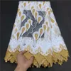 MIQIER Haute Qualité Africain Nigérian Tulle Dentelle Tissu Broderie Lait Soie Voile Cordon Robe Française Robe De Soirée De Bal 2.5yards 210702