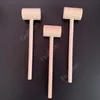 Mini martelli in legno Martello multiuso in legno naturale per bambini Giocattoli educativi per l'apprendimento Mazze per aragosta granchio Martelletto martellante DAF153