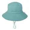 Chapeau d'été en coton respirant pour bébé, mignon petit chapeau d'herbe, Protection solaire pour tout-petits, casquette à large bord, chapeaux d'extérieur