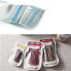 Newfood Storage Bags Mason Jar Shape REUSABLE Snacks Cookie Condiment Zipper Seal läckagesäker arrangör Plast för resor ewe7277