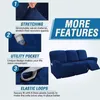 3 SEAT RECLINER SOFA CHAIR COVER all-inclusive fåtölj Ej slip slappna av elastisk mocka soffa skydd 210723