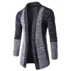 Spring herfst trui mannen lange mouw patchwork dunne gebreide vest hoogwaardige casual truien slanke gebreide kleding 210909