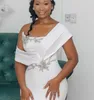 2021 Plus Größe Arabisch ASO EBI Sexy Meerjungfrau Kristalle Hochzeitskleider trägerloser Satin Tüll Brautkleider ZJ4664926260