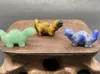 Wholesale Party Favor Animal Dinosaur Collectible Stone Carving Art Figurine Natural Amethyst Pocket Healing Crystals Gemstones KD1