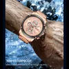 Herenhorloges Quartz 30 M Waterdichte Klok Auto Datum Roestvrijstalen Case Horlogeband Horloges 9153 Blue Timer Bracelet Watch Q0524