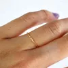 anillo de nudillo de oro 14k