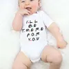 Rompertjes geboren baby jumpsuit katoen korte mouw meisje bodysuits outfit peuter afdrukken hoe je doet jongen kleding roupa de