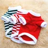 Elf Sublimation Blanks Vêtements pour chiens Père Noël Chiens Vêtement T-shirt uni Coton Ventilation Printemps Été Gilets Pull de Noël Bouledogue Chihuahua S