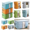 Quilt Storages Bag Portable Organizer Non Woven Clothing Pouch Holder Blanket Pillow Under bed clothes Storage Bags T9I001230