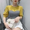 레이디 여름 슬림 셔츠 반팔 티셔츠 여성 패션 캐주얼 의류 Ropa Para Mujeres de moda tops P037 210527