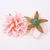 Heads Artificial Flower For Home Decor Fall Flowers Wedding Party Wreath Silk Dahlia Crafts Fake Flowers