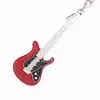 Porte-clés Mode Guitare Porte-clés En Métal 5 Couleur Porte-clés Mignon Anneau De Voiture Musicale Argent Couleur Pendentif Pour Homme Femmes Cadeau De Fête Miri22