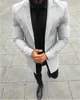 Solid Color Mens Designer Suits Moda com painéis de moda reta Blazers casuais Roupas de machos de negócios de peito único