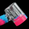 silicone Pipe Smoking Pipes glass bongs oil rigs mix colored heat resistant bong for cigarette