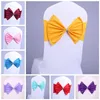 10 colors elastic chair covers sashes taffeta chair sashes banquet bowknot chiffon cover for band wedding home parties accessories