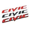 Voiture 3D métal emblème insigne autocollant pour Honda Civic voiture arrière queue coffre lettre autocollants décalcomanies Auto accessoires voiture Styling339e