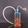 Ultra-barato de vidro de vidro queimador de água bongs birdcage perc reciclador reticulador de petróleo cinzeiro coletor de cinzeiro com tubos de queimador de óleo de vidro e mangueira