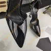 Women Paris Dress Shoes Luxurys Designers High-heeled Gold Black Golden Red Bottom 10cm Heels