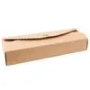 200 шт. Подарочная упаковка 4-полости клюквенного торта Упаковочная коробка Лунный контейнер для Macaron Подарочные коробки для домашнего десерта магазин (коричневый)