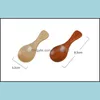 Spoons Flatware Kitchen, Dining Bar Home & Garden8Cm Naturel Wooden Coffee Tea Sugar Salt Scoop Kitchen Utensil Set Mini Wood Spoon Fast Dro