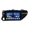 Bil Multimedia Player Video Autoradio MirrorLink-stereo Bluetooth Touch 2DIN 7-TF / AUX för Toyota Hilux 2016-2018 LHD