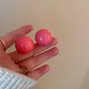 Dangle kroonluchter 2 cm schattige grote ballen oorbellen voor vrouwelijke snoep kleuren Koreaanse 2022 lente zomer nieuwe brincos sieraden