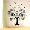 Large 160*204cm Family Tree Heart-shaped Po Frame Wall Sticker Love You Forever Bird Decals Mural Art Home Decor Removable 220217