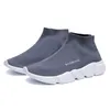 Mode sommarmesh ljus andningsbara skor lyxig designer sport casual sneakers strumpor high top set fötter män loafers x72