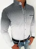 Erkekler Casual Gömlek Erkekler Için Polka Dot Baskı Gömlek Bağbozumu 2022 Bahar Tek Göğüslü Düğme Tee Uzun Kollu Streetwear Tops