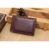 Fashion Mens Leather Money Clip Wallet With Magnet Hasp Credit Card Cash Holder Business Short Designer Purse For Male