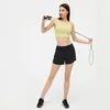 Kadın Pantolon Capris L092 Yüksek katlı spor şortu Kısa hızlı kuru nefes alabilen gündelik eşofmanlar egzersiz fitness wear1L5p