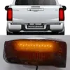 2 pcs carro estilo pickup taillight levou lâmpada traseira drl sinal de freio reverso para mitsubishi l200 triton 2019 2020 2021 luz da cauda