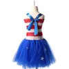 Ksummeree 4 juillet filles Tutu robe drapeau américain Tutu robe bébé fille patriotique photo accessoire fête d'anniversaire Costume TS124 Q0716