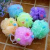 Grand 30g couleur enfants bains brosses éponge boules de bain moussant dos frottant fleur de bain belle personnalisée pour les enfants 9247