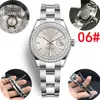 Luxury 26mm Women's Diamond Watch Women's Watch White rectangular Wide Band Luxury 2813 Automatic Steel Swim Waterproof watch