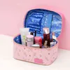 Nxy Cosmetic Bags Sac De Rangement Maquillage En Cuir Lavage Grande Capacité￩ 220302