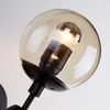 Wandlampen Vintage LED Lampe Zwei Kugel Glas Innenbeleuchtung Leuchte Bar Wohnzimmer Schlafzimmer Shop Retro Dekoration