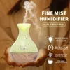 Humidificateur essentiel diffuseur d'huile aromatique Grain de bois Air ultrasonique USB Cool Mini brumisateur 7 lumières LED pour la maison 210724