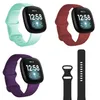 Solid Färg Silikon Wrist Rem Replacement Watch Band för Fitbit Versa 3 Smart Justerbar Solo Loop WholeSale