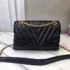 Moda Mulheres Onda Padrão Satchel Sacos de Ombro Chain Bolsas Crossbody Bolsa Lady Genuine Couro Clássico Estilo Sacola