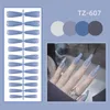 Mode faux ongles barres 24 pièces Ballet gourde forme faux ongles Patch pour femmes filles en gros outils de manucure