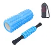 Resistance Bands 33cm Crescent Wolf Tooth-Shaped Foam Roller Massage Stick Ball Suit Hollow Pilates Yoga Shaft Sets