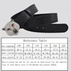 Ceintures Western Rinestone Tiger Design Alloy Black Leather Men Belt Fashion Jeans Pantals Cause7099563