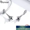 Bamoer 925 Sterling Silver Retro Eiffeltornet Pendant Charm för Armband eller Halsband 925 Sterling Silver Smycken BSc154 Fabrikspris Expert Design Kvalitet Senaste