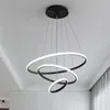 5 circle chandelier