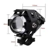 Motorfiets LED Koplamp Driving Moto Spotlight W / Switch Mini U7 Fog Spot Head Light Angel Eye Devil Eye Decoratieve lamp