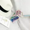 2022 Trend Koreanische Frauen Laser Transparente Taschen Umhängetasche Schulter Sommer Taschen Messenger PVC Wasserdichte Strand Tasche