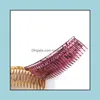 Hair Brushes Care & Styling Tools Products 5.5 Inch Lady 24 Teeth Fashion And Personality High Quality Plastic Comb Practical Female Accesso