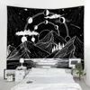 Tapestries Mountains Under The Moonr Printing Big Wall Mounted Hippie Hanging Bohemian Tapestry Mandala Art Decoration
